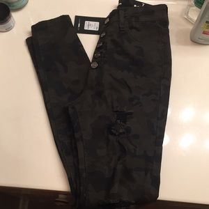 Camouflage High waist Fashion Nova Jeans
